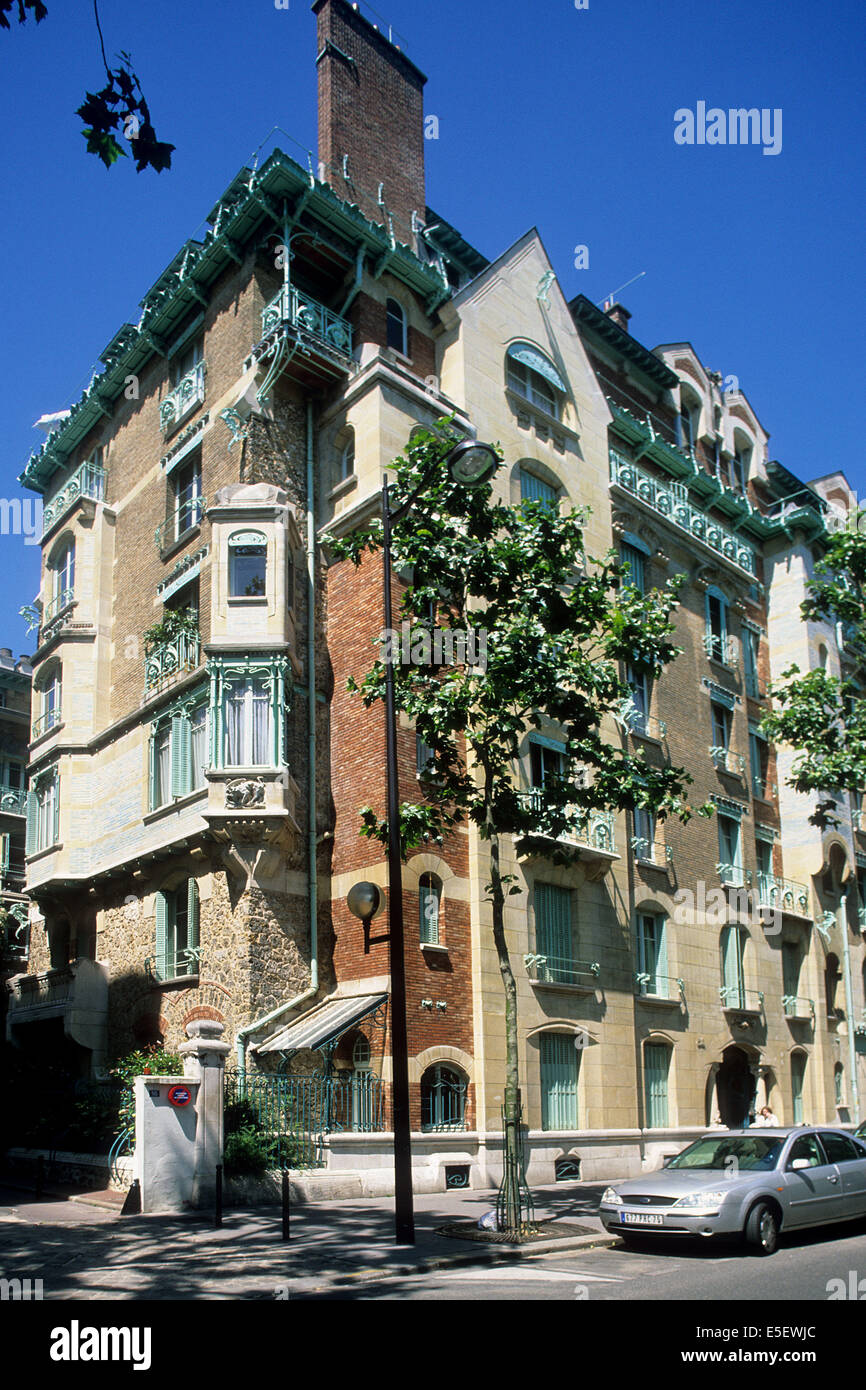 France, paris 16e, 14 rue la fontaine, castel beranger, architecte