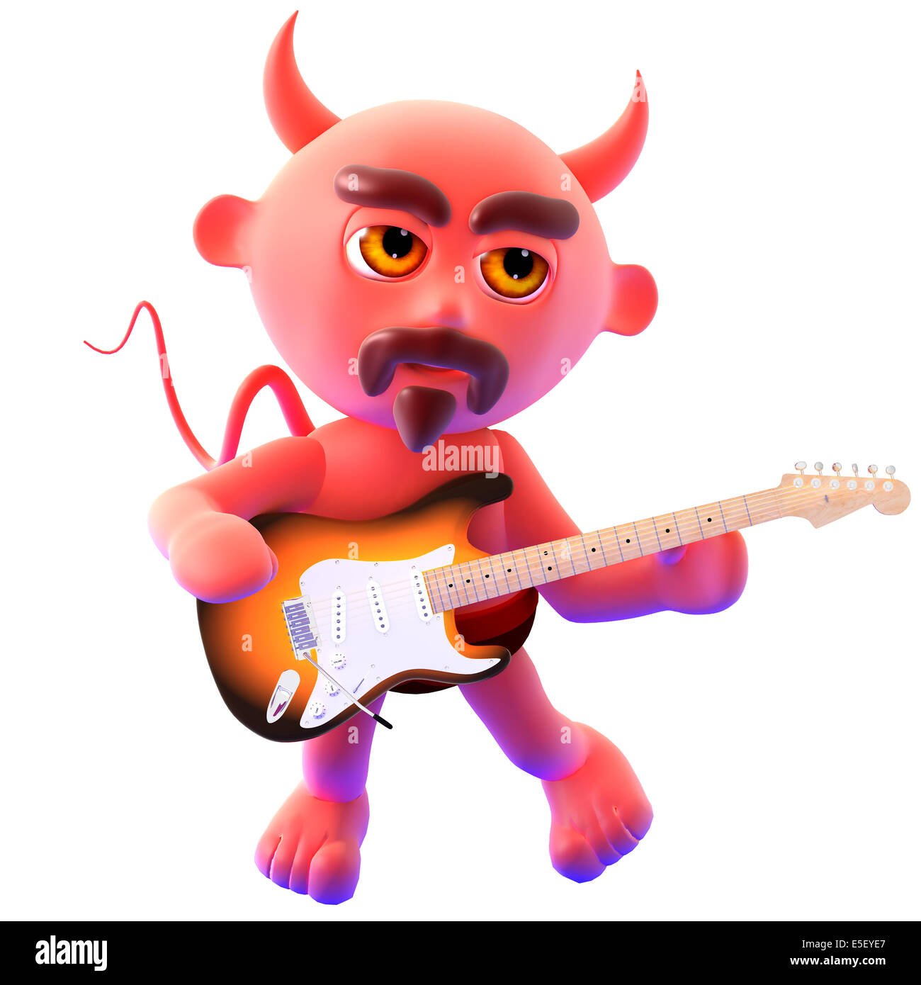 3d render of the devil playing electric guitar Stock Photo - Alamy