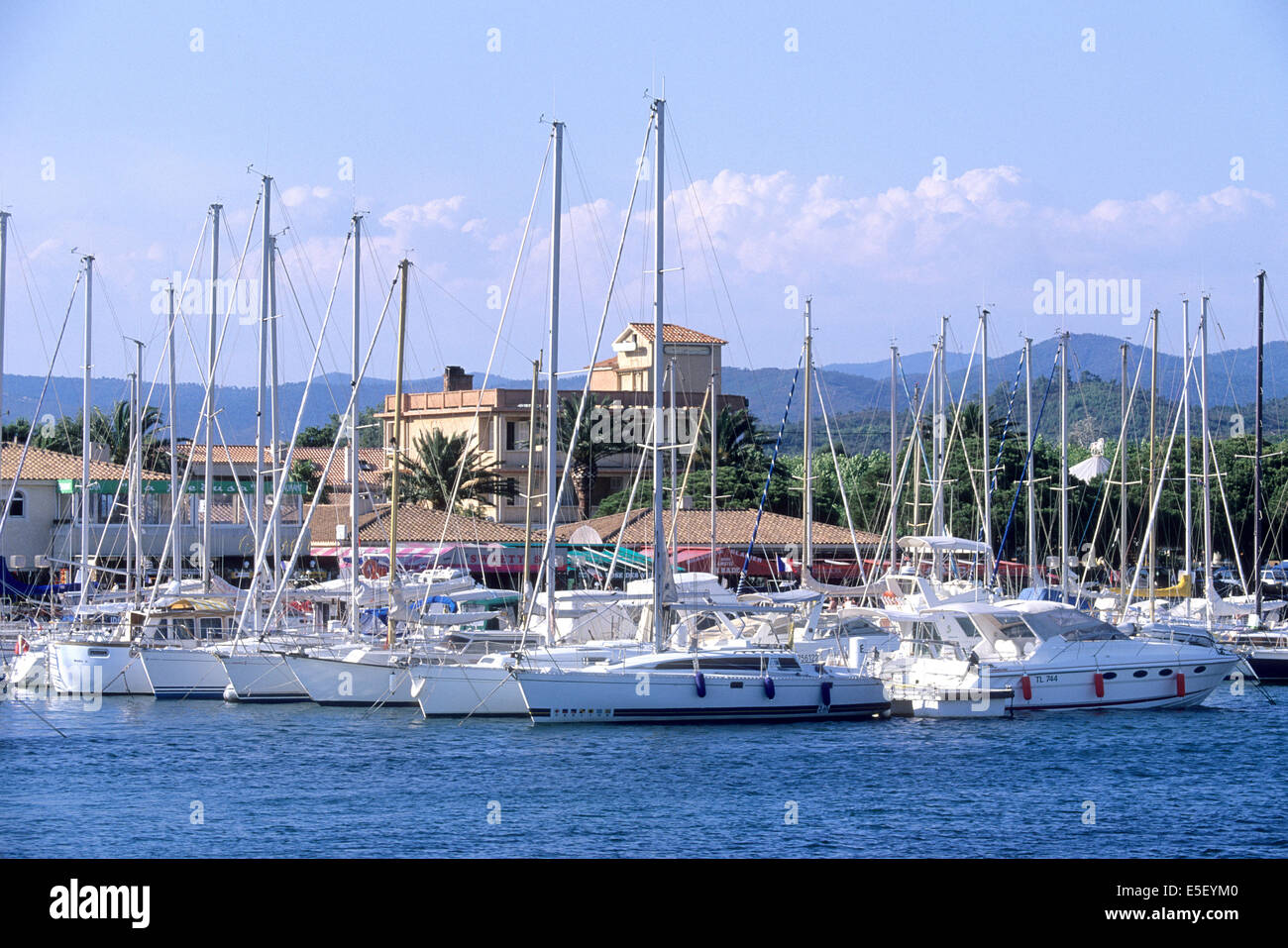 France, region paca, var, la londe les maures, port, voiliers Stock