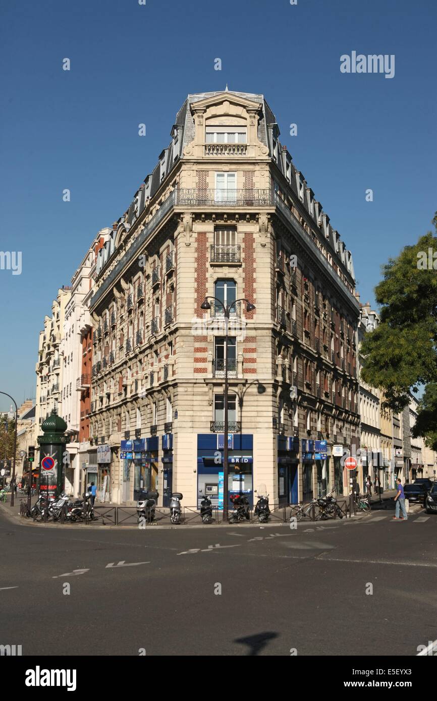 France, Ile de France, paris 11e arrondissement, avenue de la republique, angle avec le France, Ile de France, paris 11e arrondissement, avenue de la republique, angle avec le