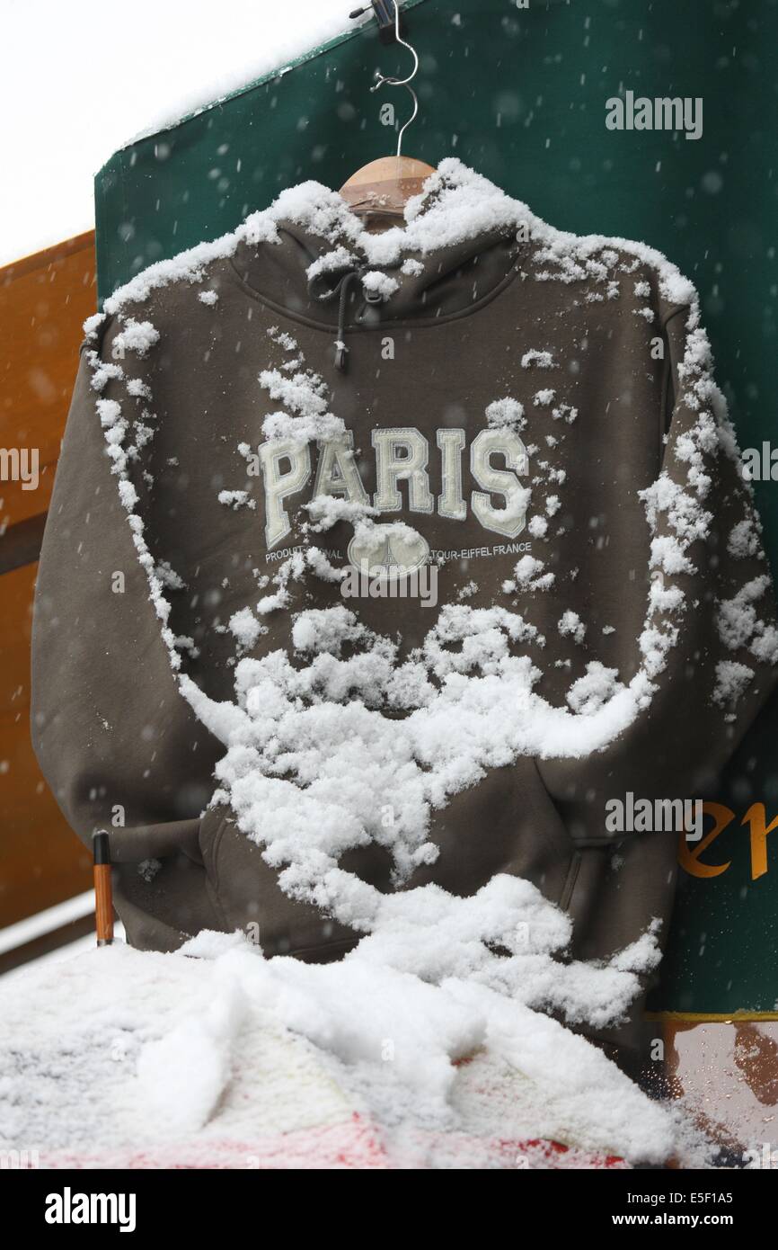 Paris sous la neige Stock Photo