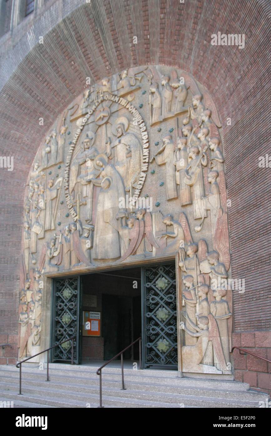 eglise sainte odile, avenue stephane mallarme, porte de Champerret, Paris 17e Stock Photo