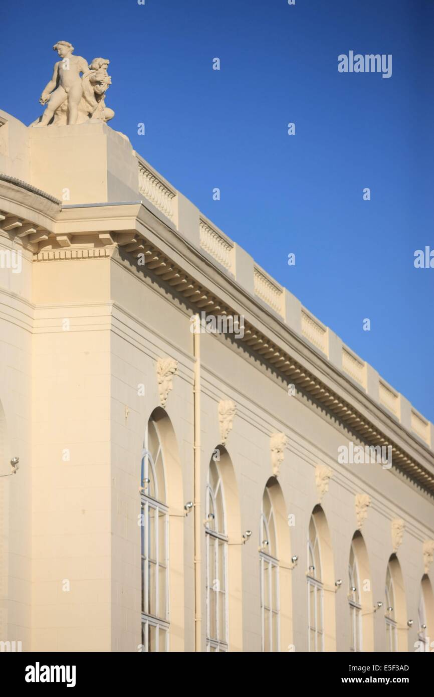 France, Basse Normandie, Calvados, cote fleurie, Deauville, casino, lucien barriere, detail, Stock Photo