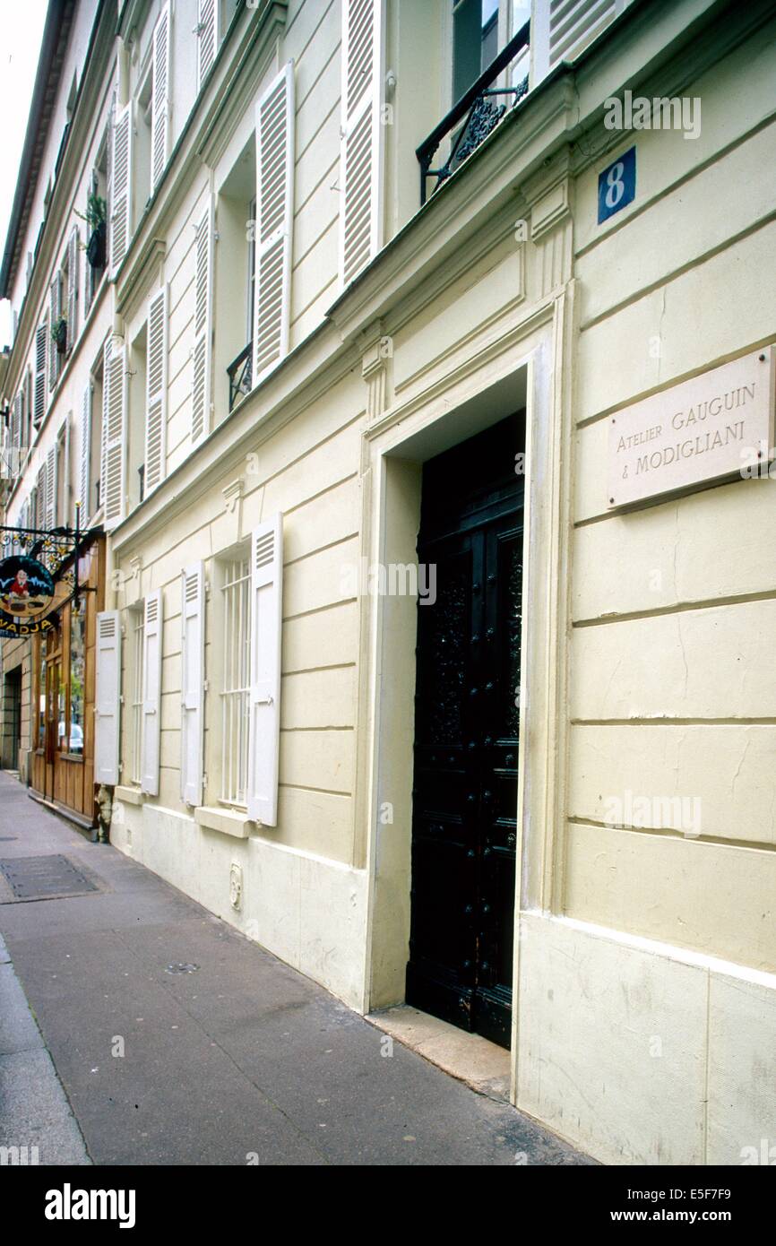 france, region ile de france, paris 6e arrondissement, montparnasse, rue de la grande chaumiere, atelier gauguin et modigliani. Date : 2011-2012 Stock Photo