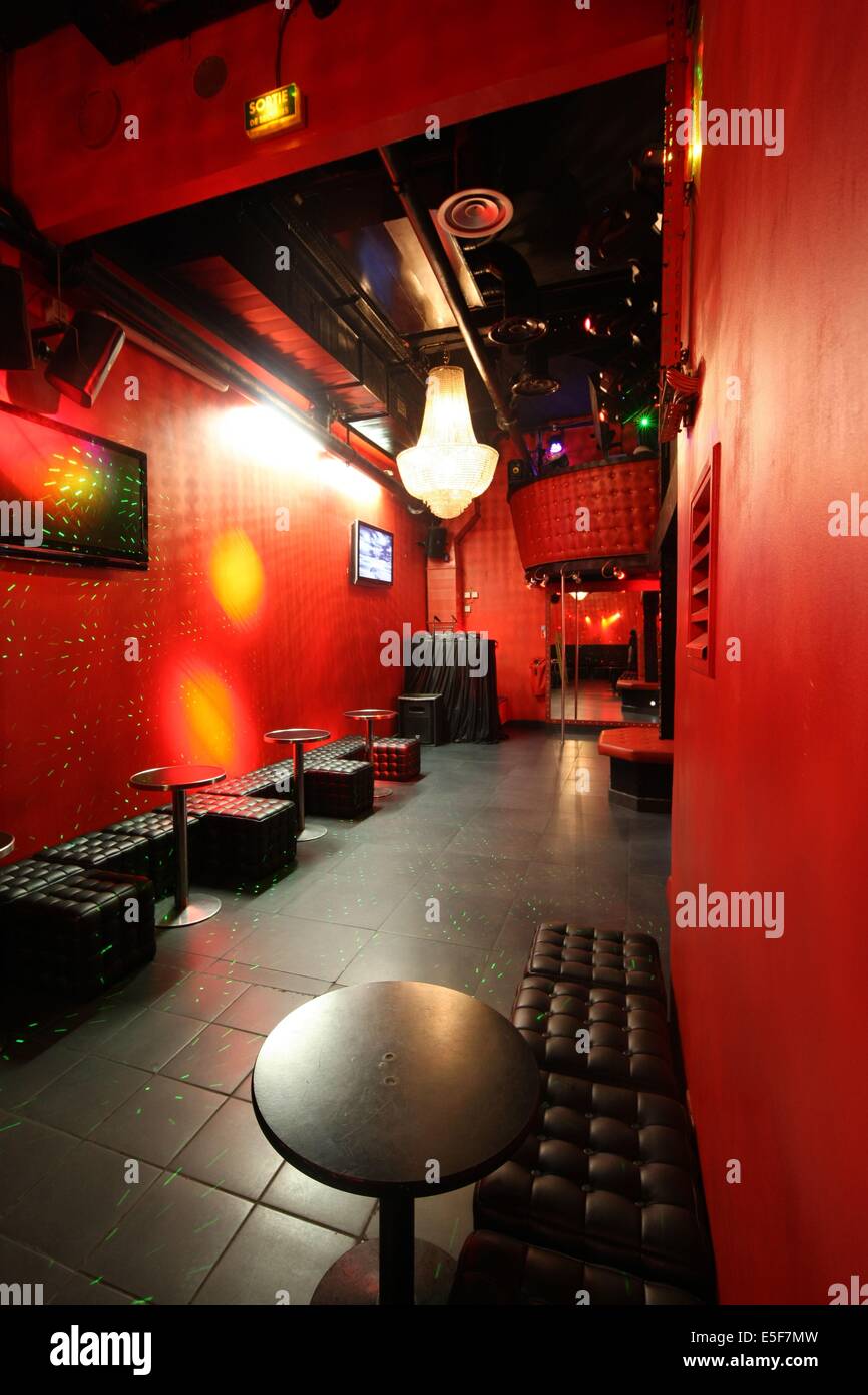 France, ile de france, paris 11e arrondissement, 18 rue du faubourg du temple, le gibus club, rock, salle de concert, depuis 1967, annexe, le private club  Date : 2011-2012 Stock Photo