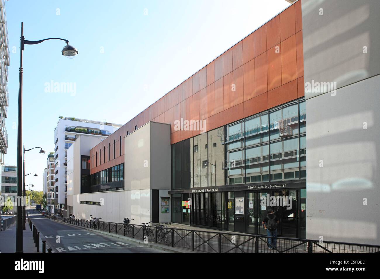 France, ile de france, paris, 13e arrondissement, zac paris rive gauche, rue rene goscini