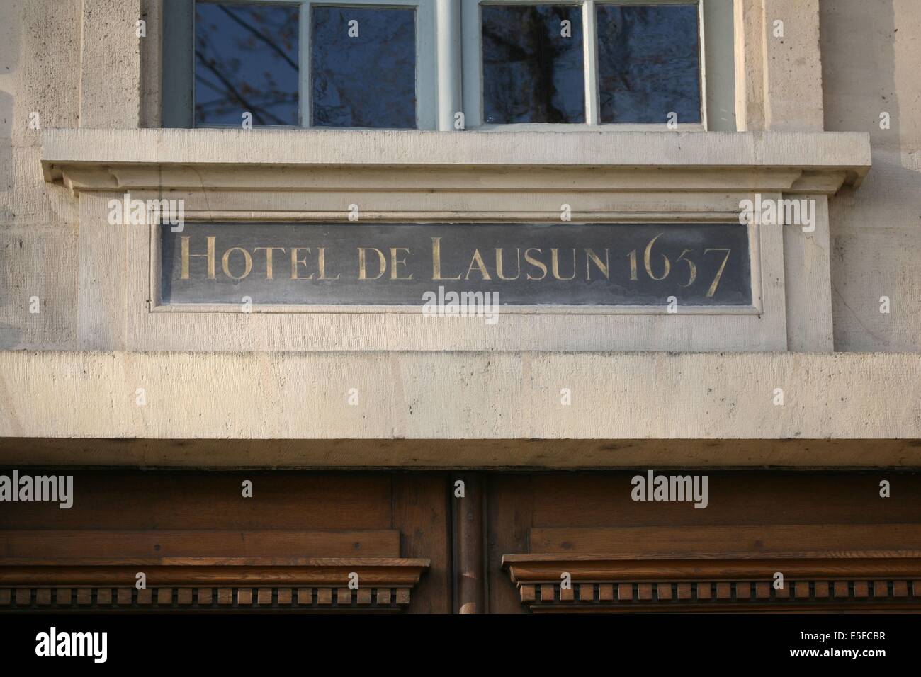 France, ile de france, paris 4e arrondissement, hotel de lauzun, 17 quai d'anjou   Date : Ete 2012 Stock Photo