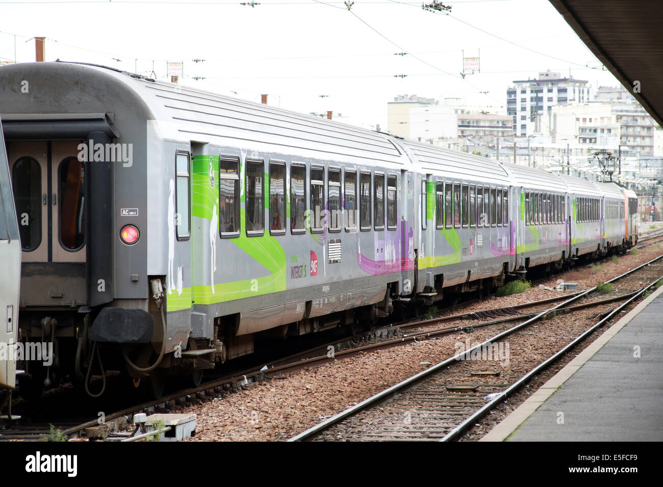 Paris Bercy is a railway station and terminus in Paris, France, operated by the SNCF. Stock Photo