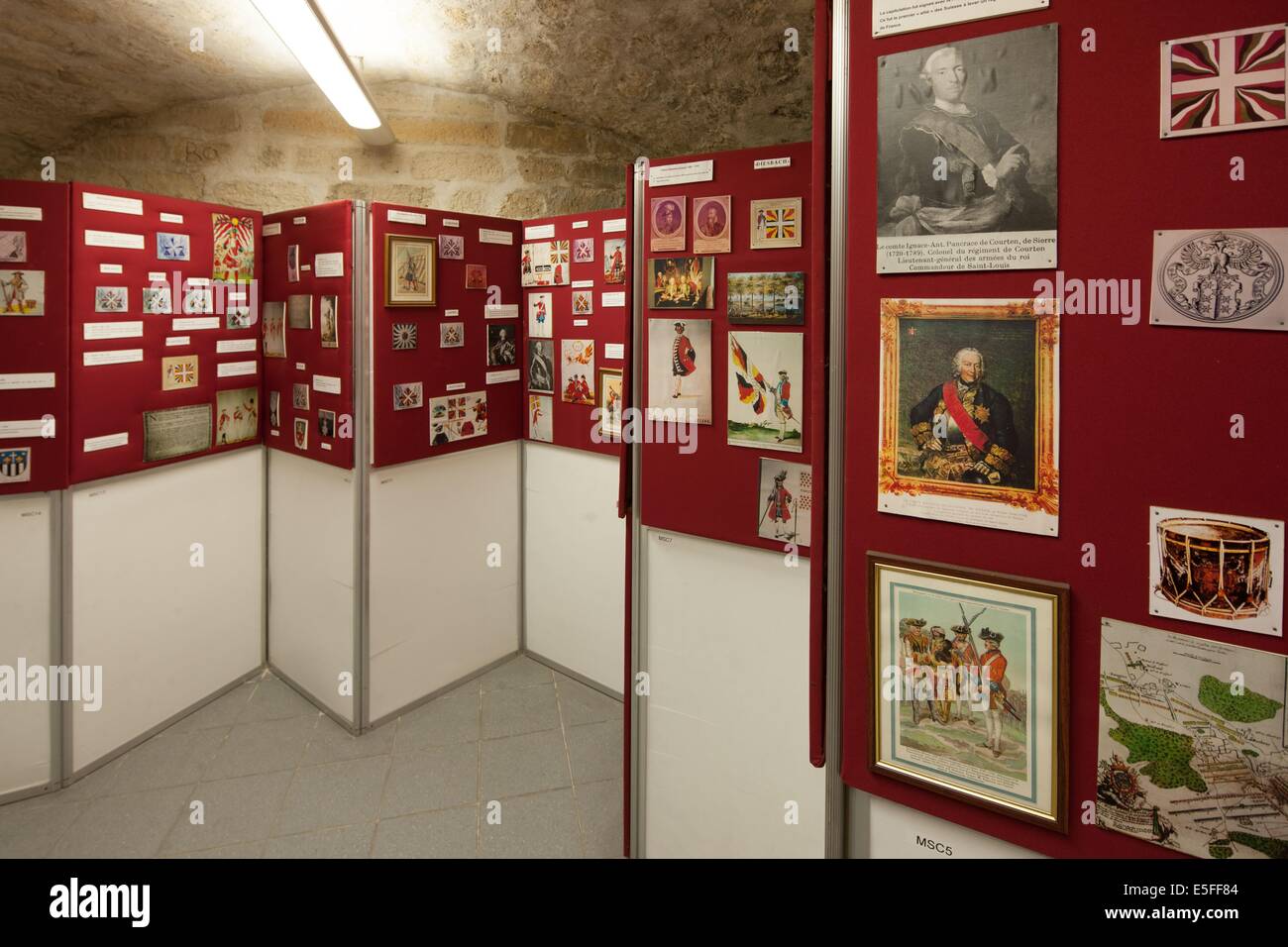 France, Region Ile de France, Hauts de Seine, Rueil-Malmaison, place du General Leclerc, caserne Guynemer, musee Franco-Suisse, garde Suisse, Stock Photo