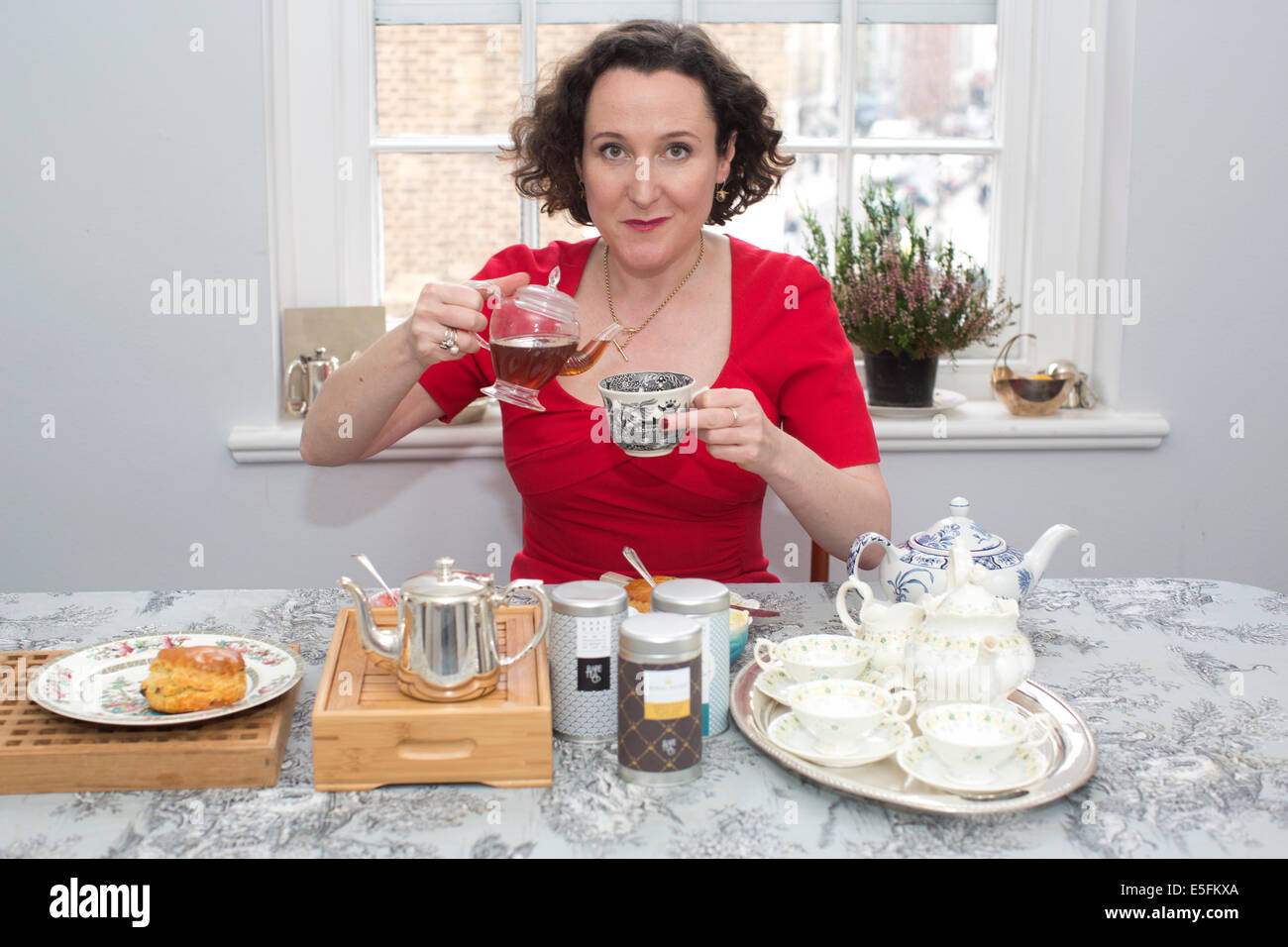 Tea expert Henrietta Lovell, proprietor of the Rare Tea Company, at the