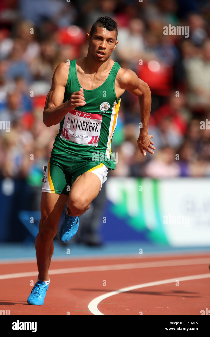 Wayde Van Niekerk South Africa Hampden Park Glasgow Scotland 30 July 2014 Stock Photo Alamy