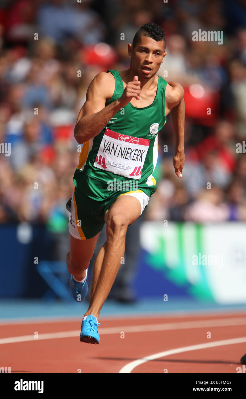 Wayde Van Niekerk South Africa Hampden Park Glasgow Scotland 30 July 2014 Stock Photo Alamy