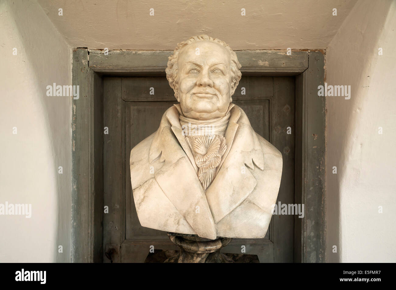 Bust of Friedrich Ludwig von Sckell, 1750 - 1823, German landscape gardener, Munich, Upper Bavaria, Bavaria, Germany Stock Photo
