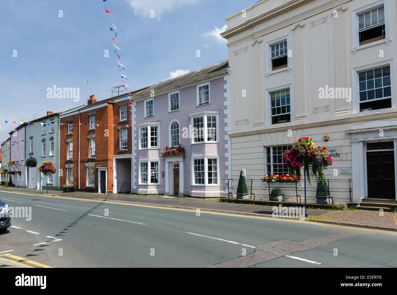 A row of houses in Church Street in the Warwickshire market