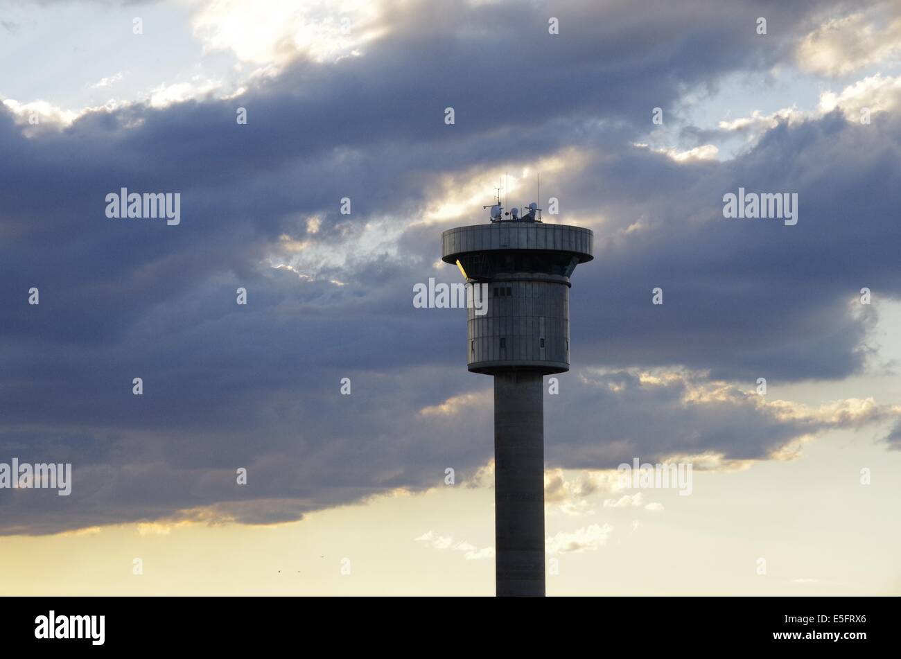Control tower for shipping in Sydney Harbor, Stock Photo