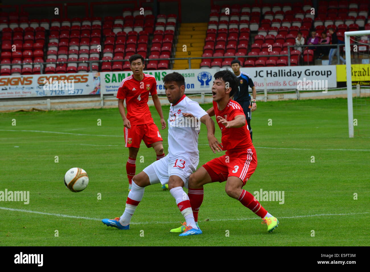 Derry, Londonderry, Northern Ireland. 30th July, 2014. Milk Cup Elite