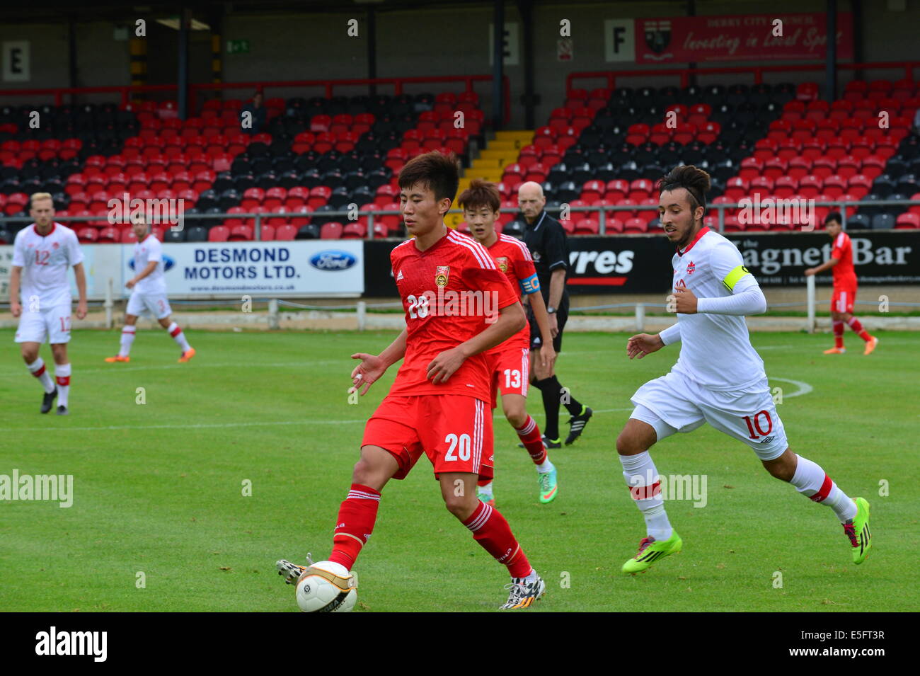 Derry, Londonderry, Northern Ireland. 30th July, 2014. Milk Cup Elite