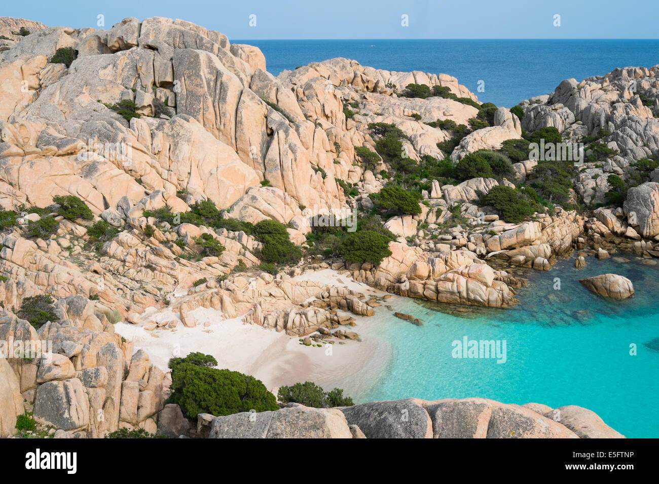 Beach of Cala Coticcio in Caprera island, Sardinia, Italy Stock Photo