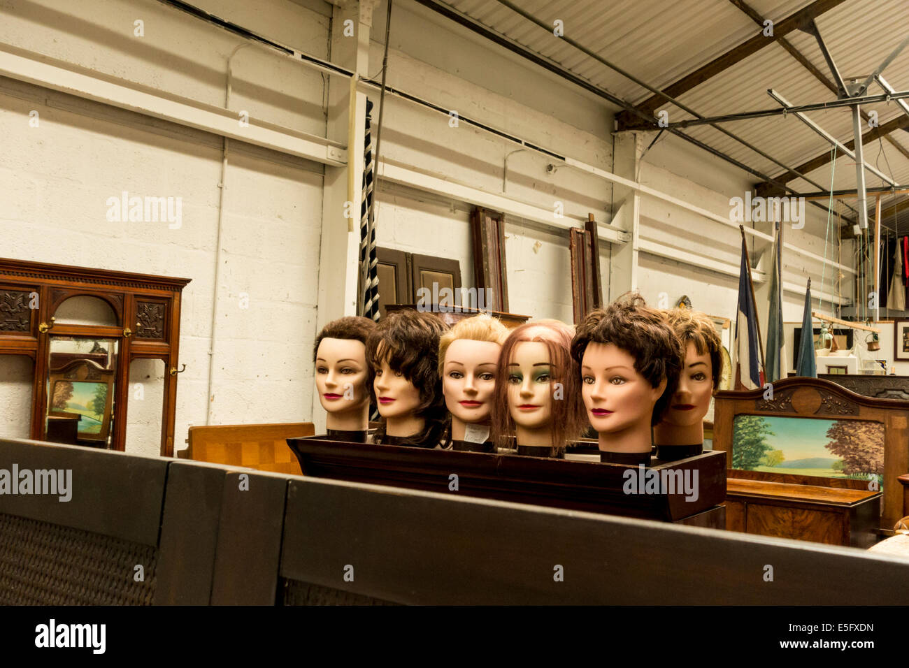 Interior of Brocante, secondhand shop in Stroud, Gloucestershire, UK