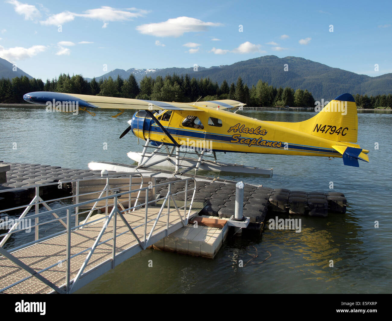 Alaska Seaplanes Stock Photo