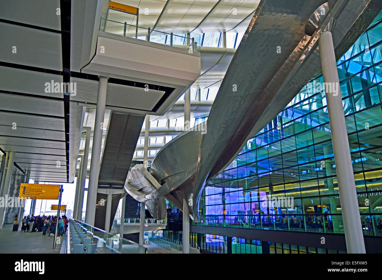 Heathrow Terminal 2 (The Queen's Terminal) showing the Slipstream