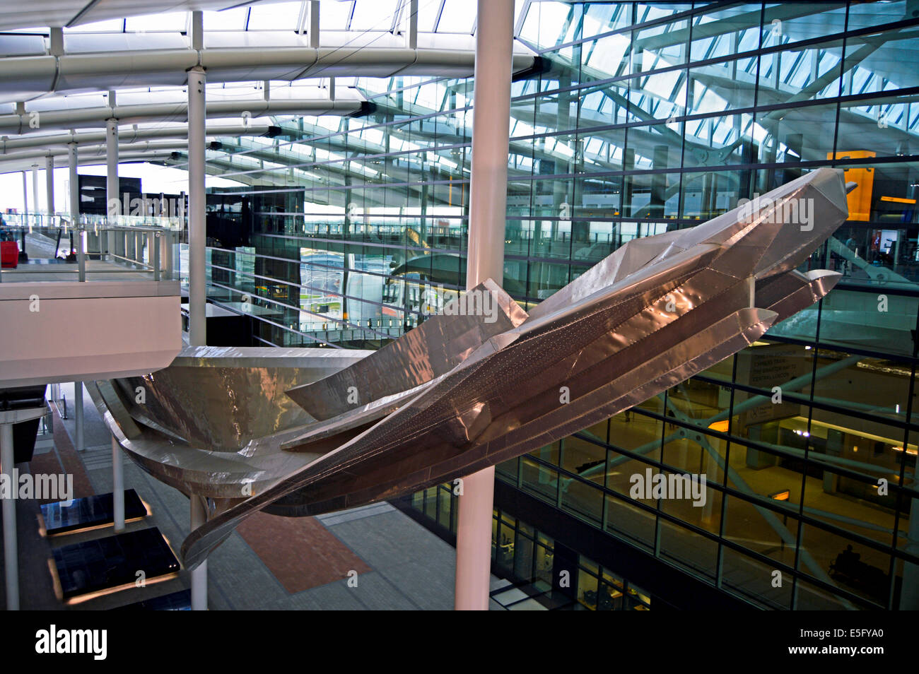 Heathrow Terminal 2 (The Queen's Terminal) showing the Slipstream