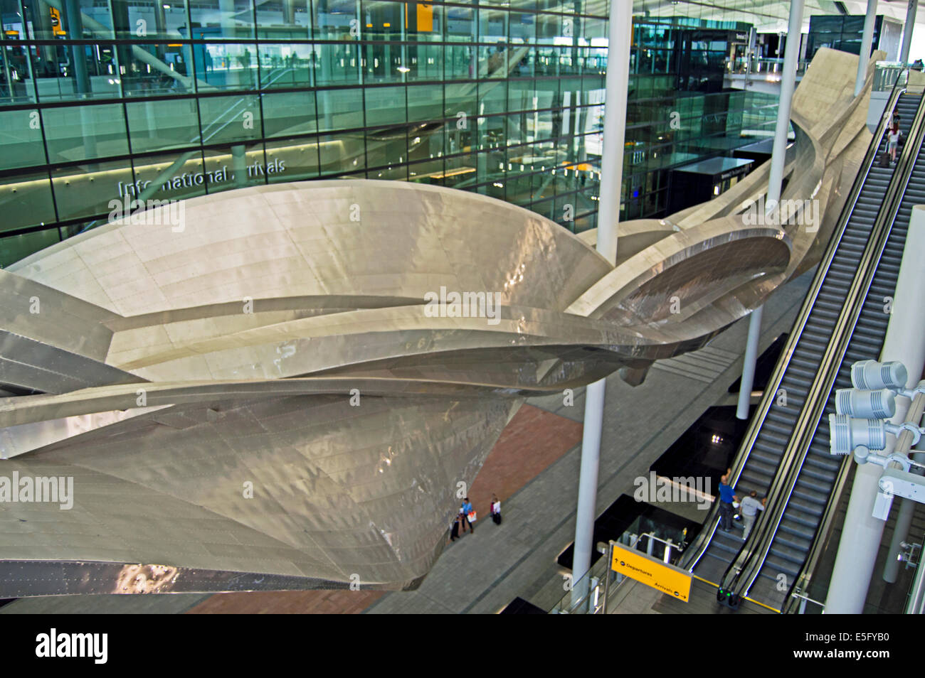 Heathrow Terminal 2 (The Queen's Terminal) showing the Slipstream