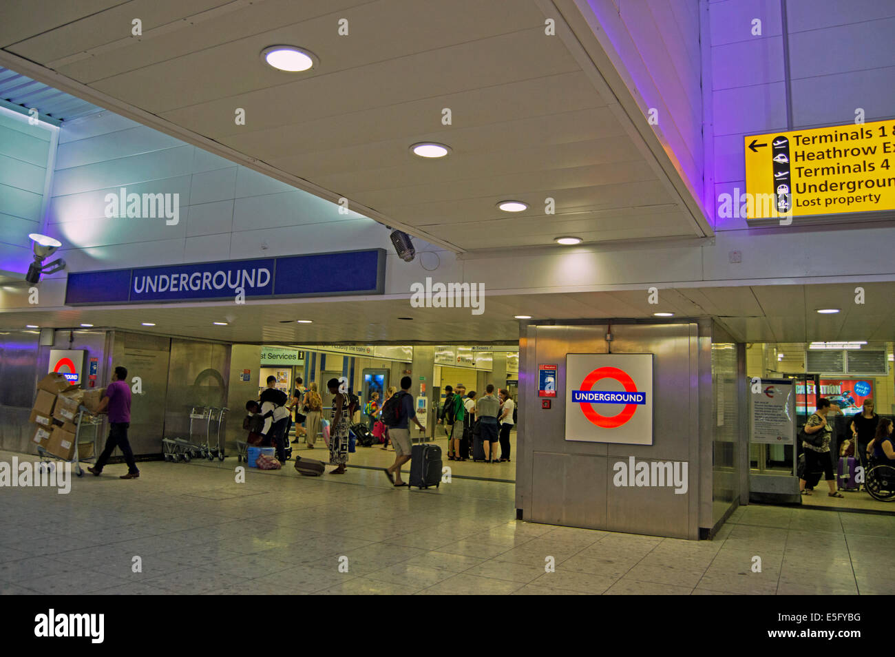 Heathrow Terminal 2 (The Queen's Terminal) Underground Station, London