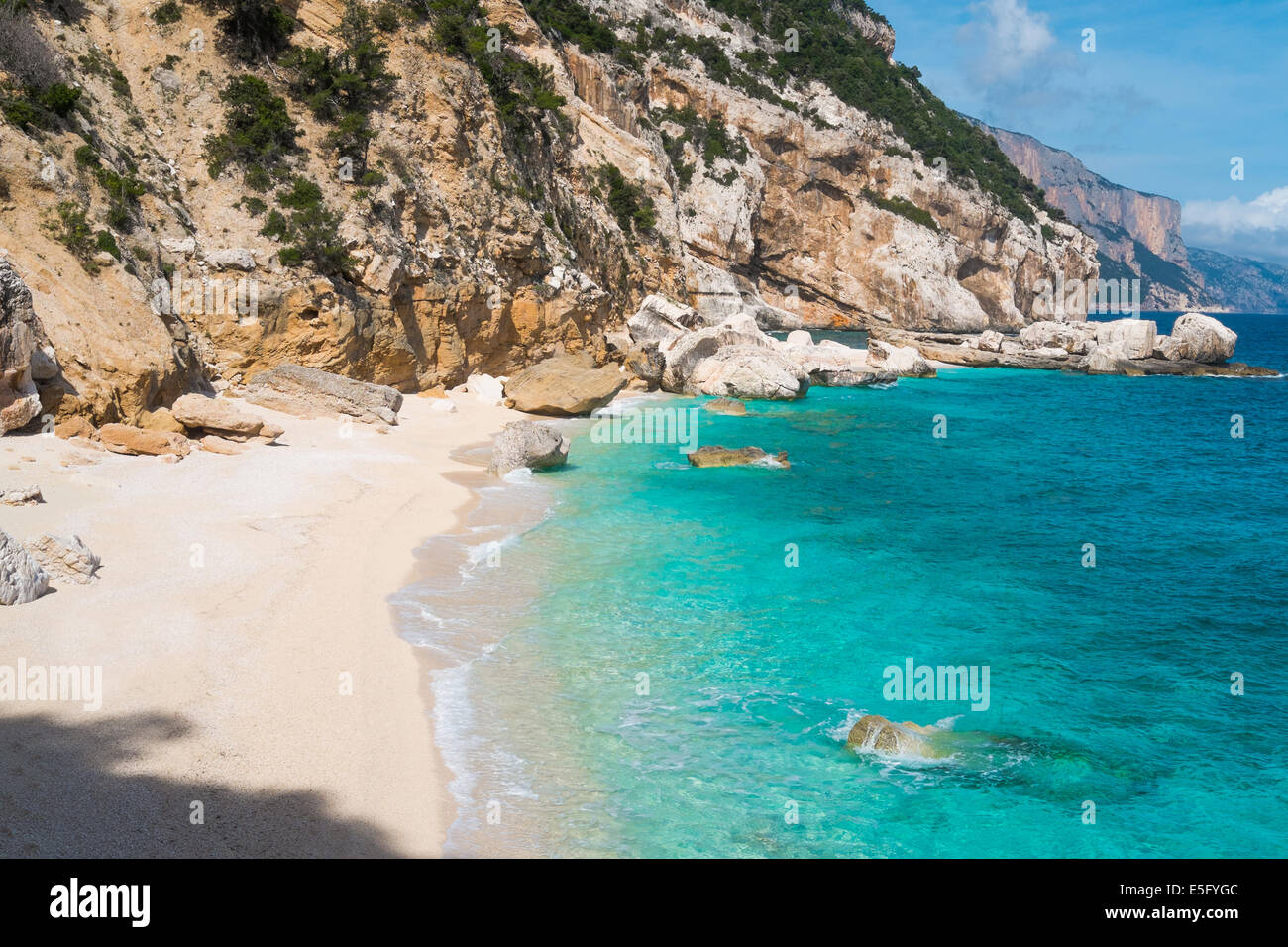 Cala Mariolu Beach In Baunei Sardinia Italy Stock Photo Alamy