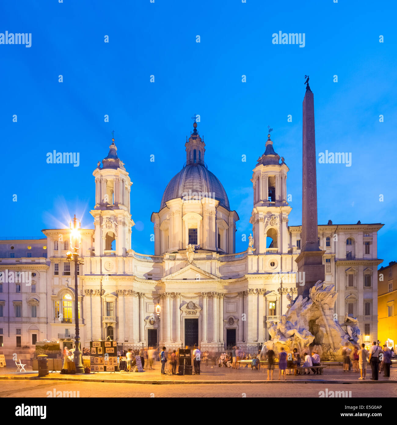 Napolean Square Rome Navona square in Rome, Italy Stock Photo - Alamy