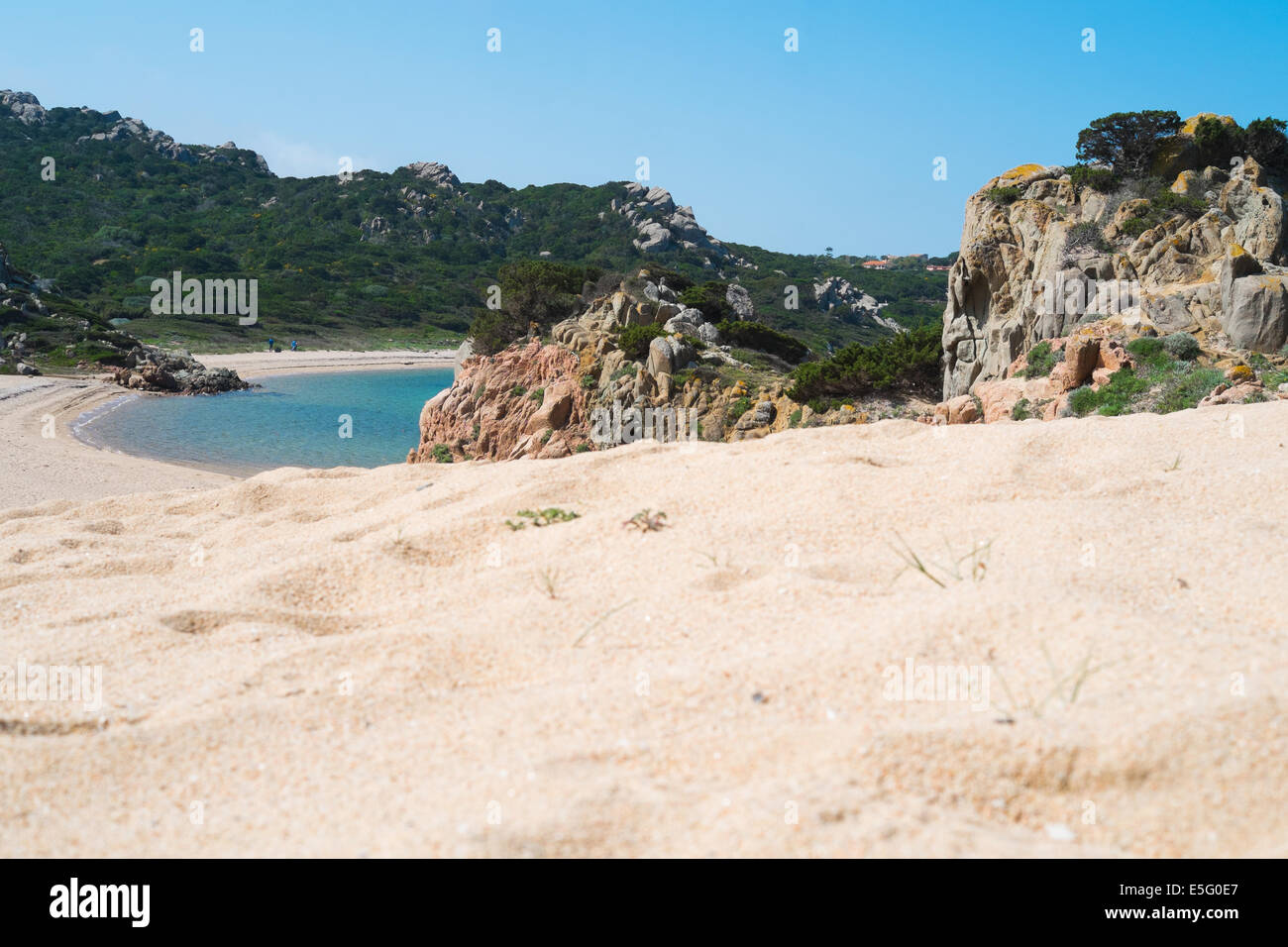 Monti di Rena beach in La Maddalena island, Sardinia, Italy Stock Photo