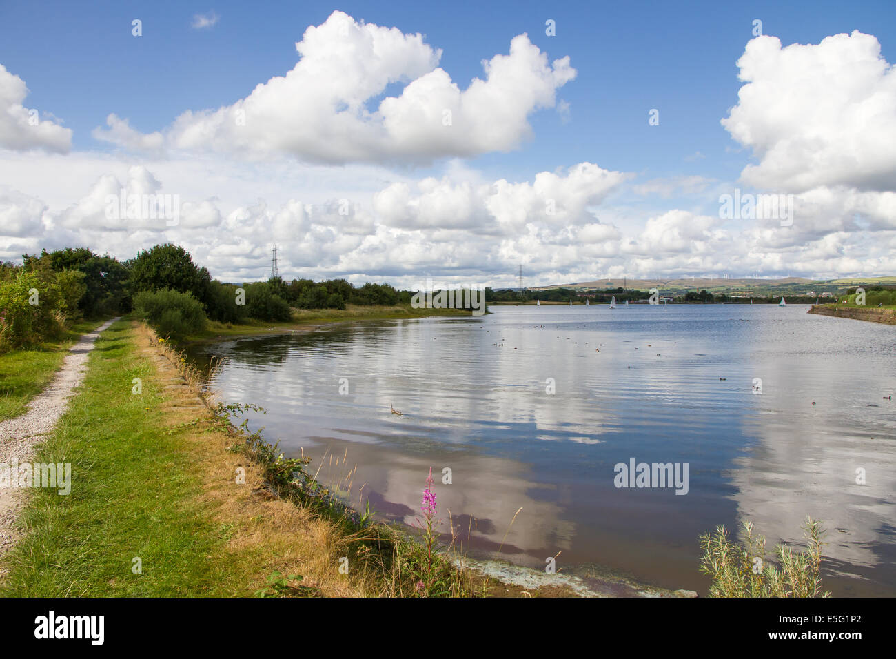 Elton Reservoir in Bury, Lancashire Stock Photo