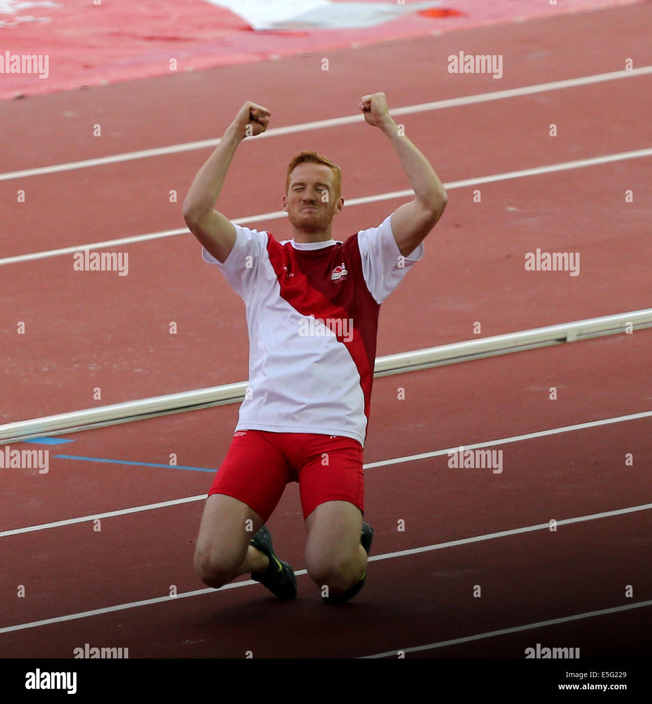 GREG RUTHERFORD WINS GOLD LONG JUMP HAMPDEN PARK GLASGOW SCOTLAND 30 ...