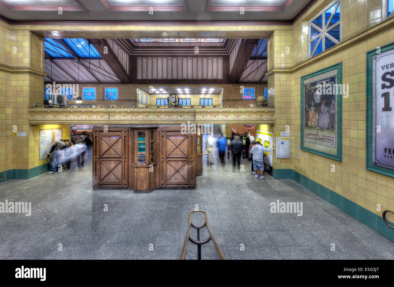Inside the amazing, historical Wittenbergplatz Ubahn station in West