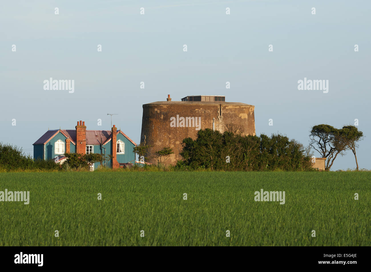 House & Martello Tower, Bawdsey, Suffolk, UK Stock Photo Alamy