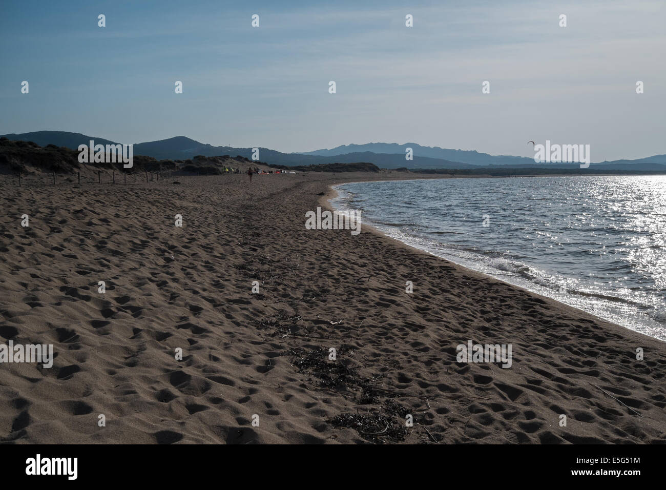 Beach of Porto Pollo in north of Sardinia, Italy Stock Photo