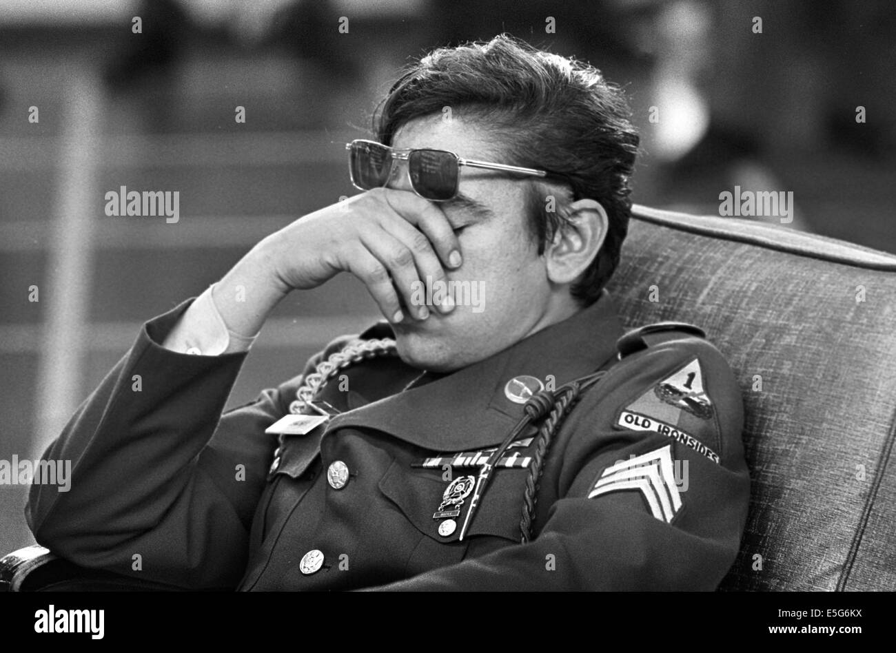 In Oakland army depot soldiers returning from Vietnam struggle with