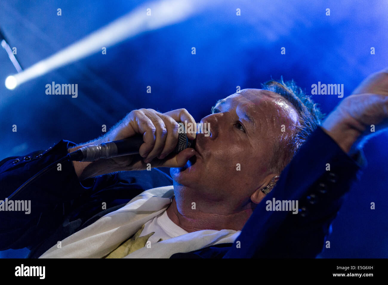 Turin, Italy. 30th July, 2014. Scottish rock band Simple Minds, headed