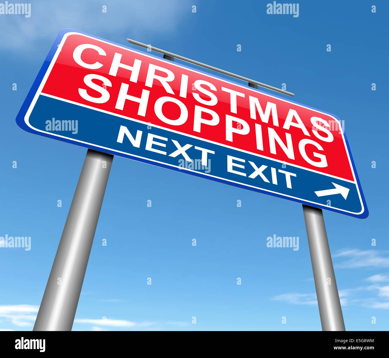 Christmas shopping concept. Stock Photo