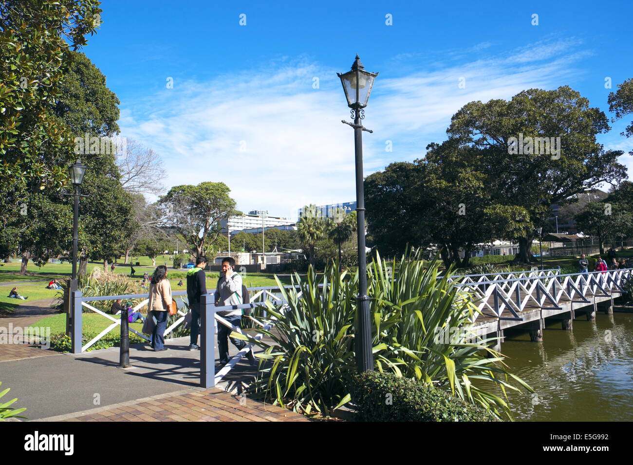 Victoria Park Sydney Australia,  in Chippendale is a 9 hectare public park managed by City of Sydney Stock Photo