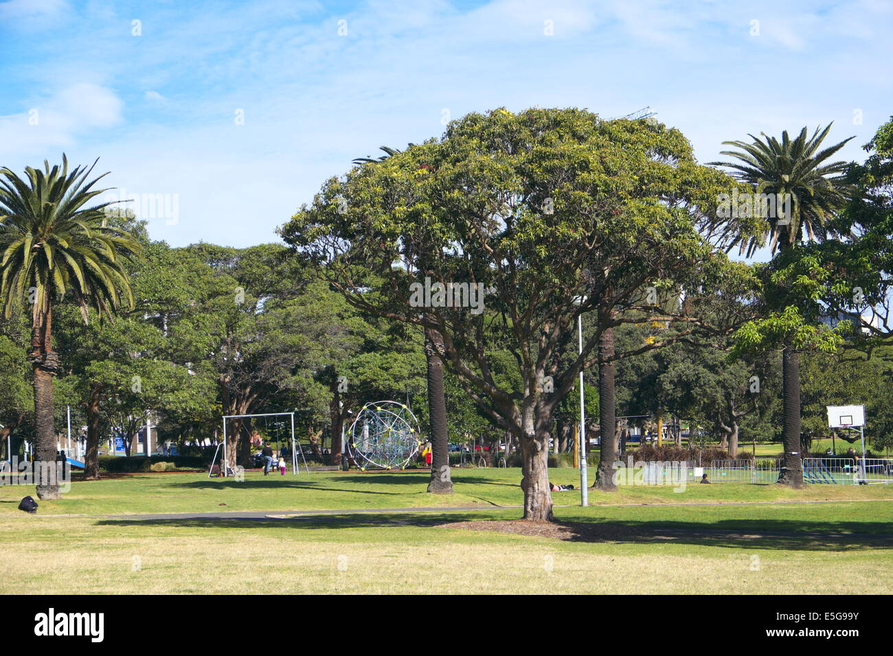 Victoria Park Sydney Australia,  in Chippendale is a 9 hectare public park managed by City of Sydney Stock Photo