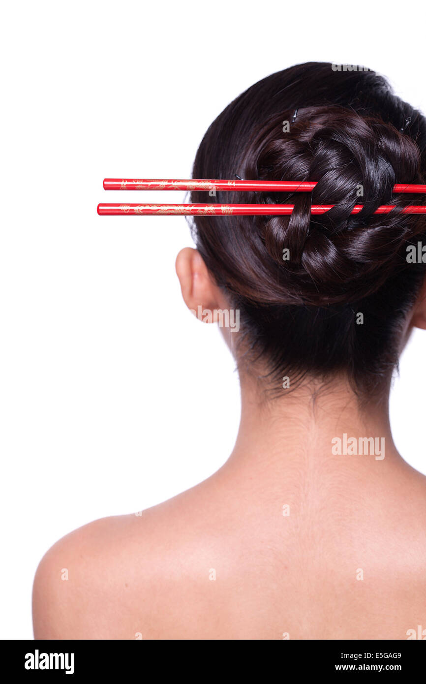 Chopsticks Hair Stock Photos Chopsticks Hair Stock Images Alamy