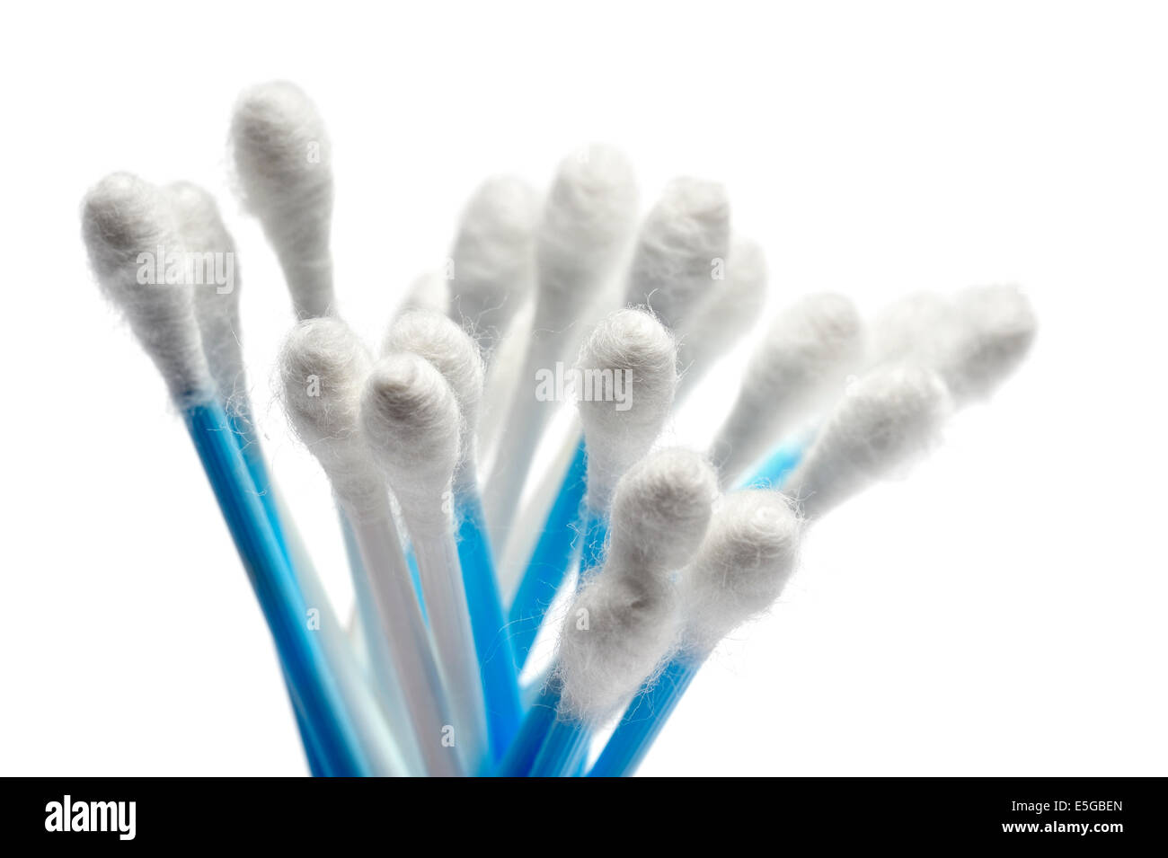 cotton swab for personal care, isolated on white Stock Photo