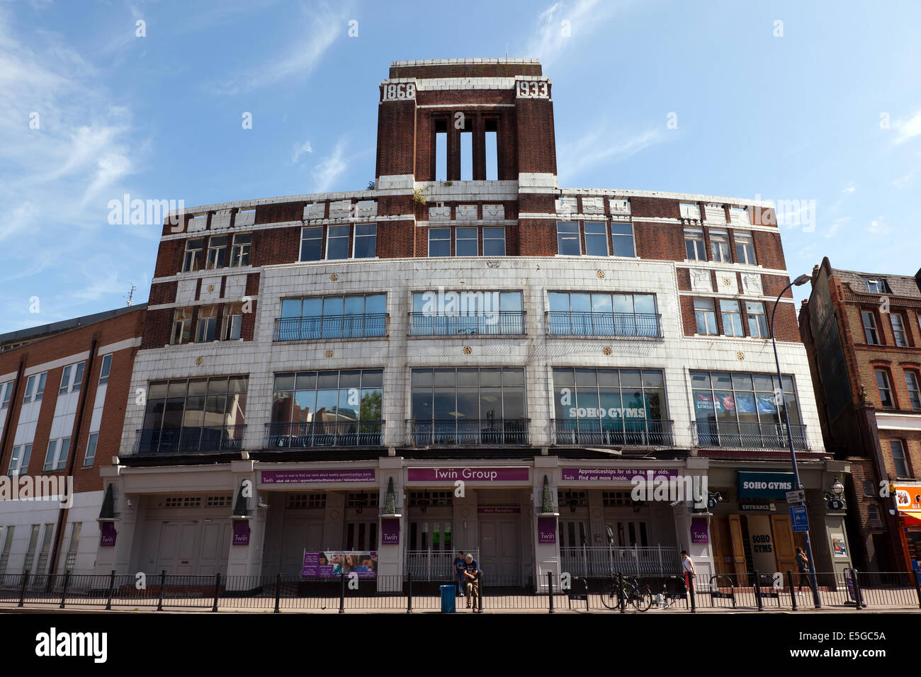 View of the Tower House in Lewisham High Street, which was the Royal