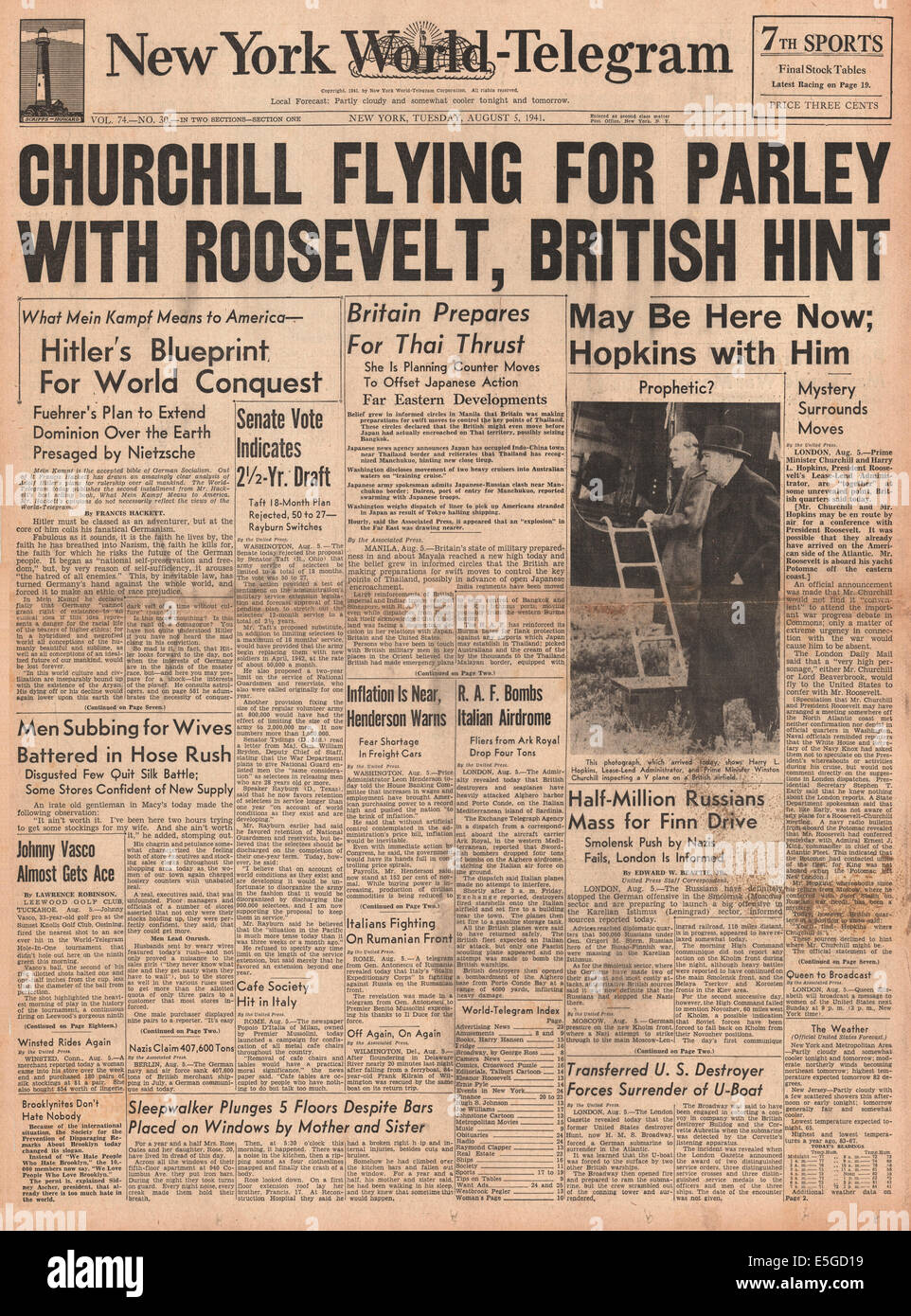 New york world telegram hires stock photography and images Alamy