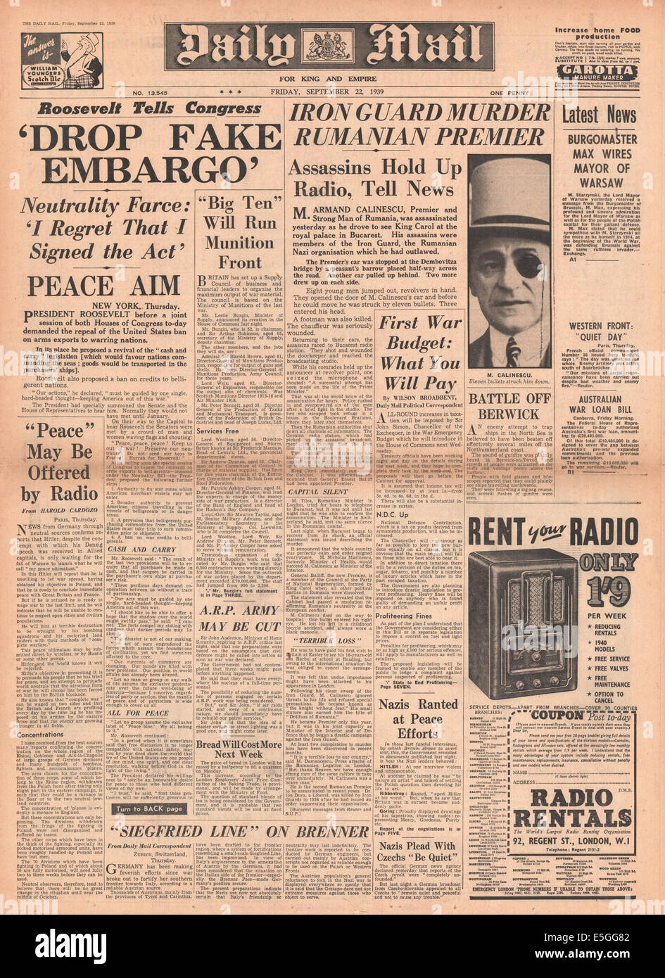 King assassination newspaper hires stock photography and images Alamy