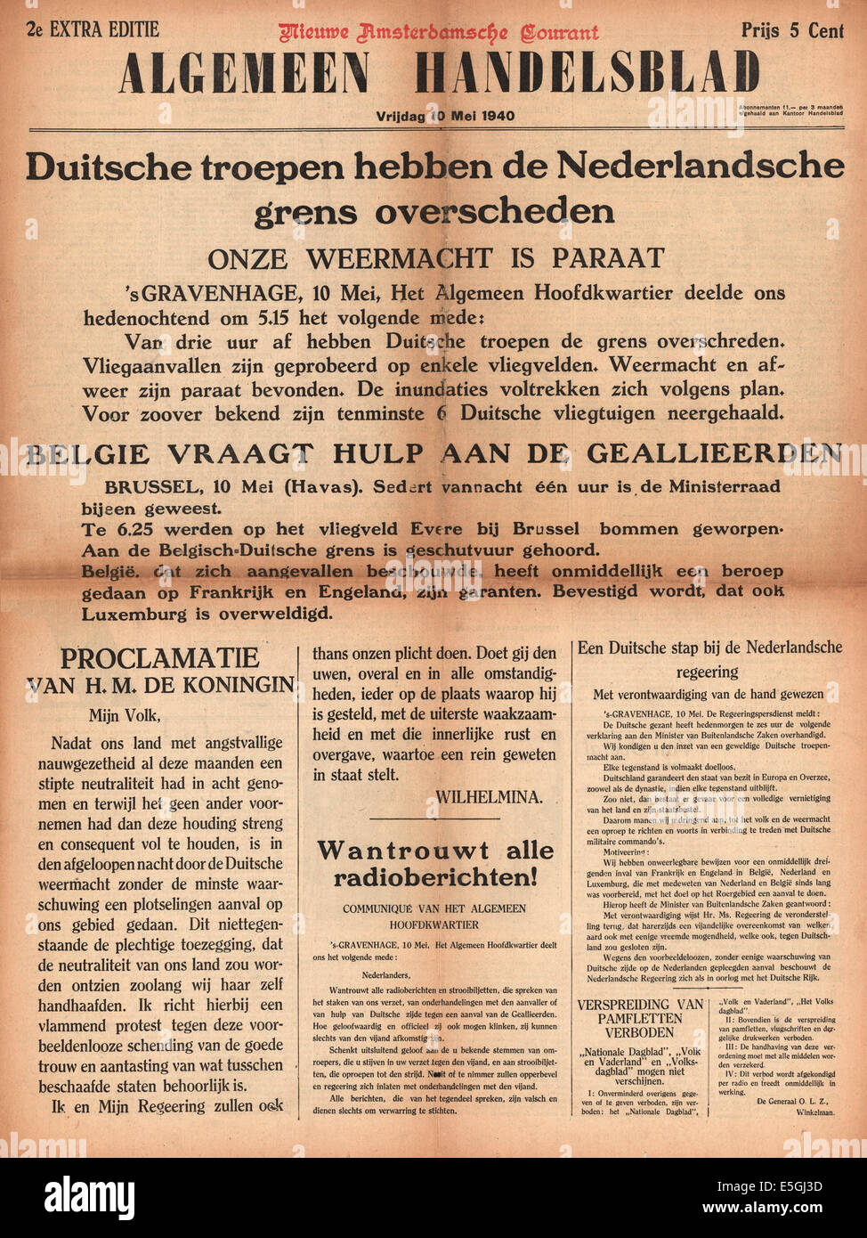 Invasion of holland 1940 hi-res stock photography and images - Alamy