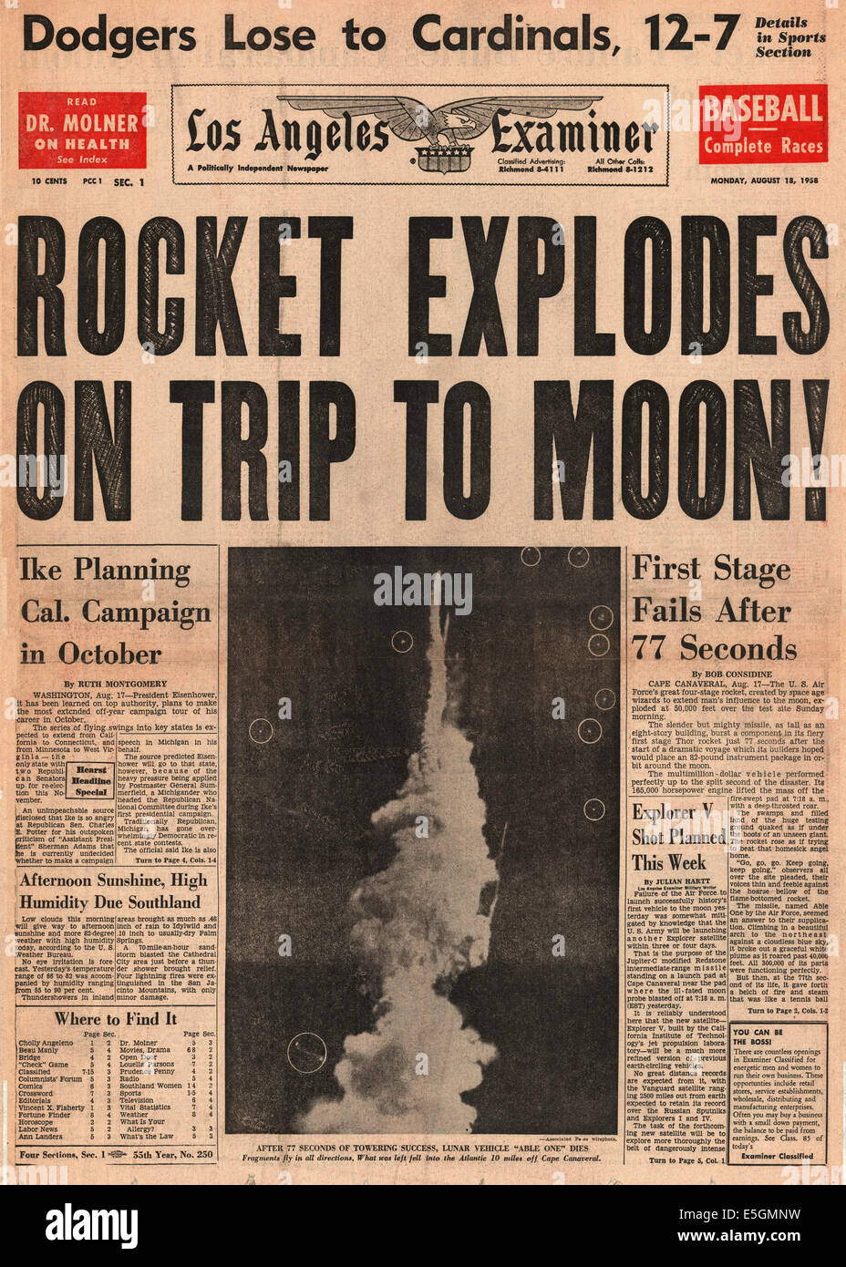 Thor Rocket Explosion Tv3 explosion hi-res stock photography and images - Alamy