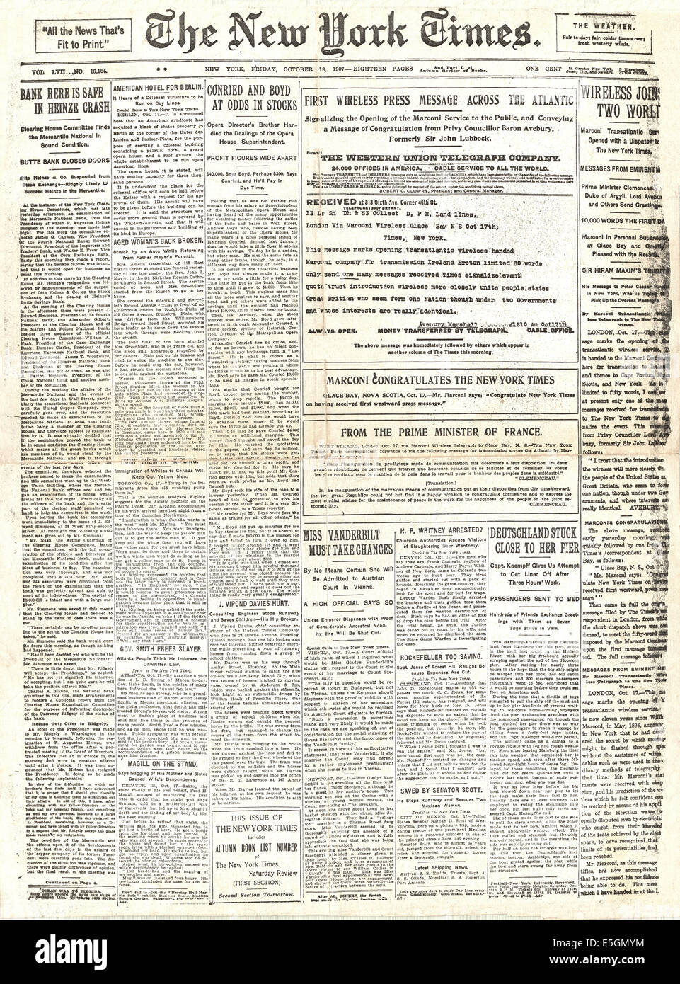 Marconi wireless hires stock photography and images Alamy