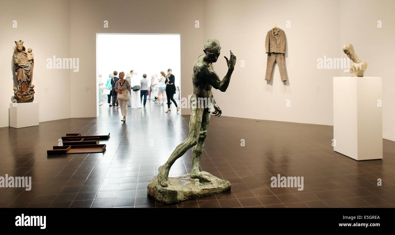 Hamburg, Germany. 31st July, 2014. The statue "Pierre De Wissant" from